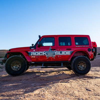 Jeep JL Side Step Sliders For 24-25 Wrangler JL 4 Door Models Set Rock Slide Engineering