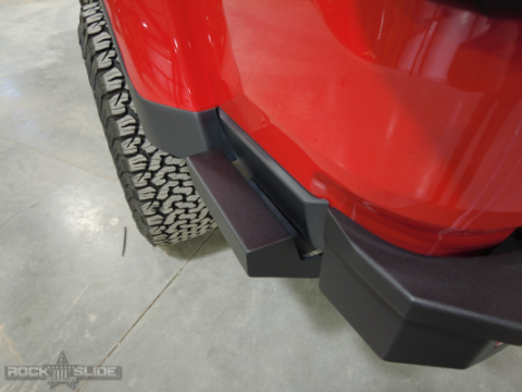 Gladiatror Rear Rock Sliders for 20-Pres Jeep Gladiator JT Steel Powdercoat Rock Slide Engineering