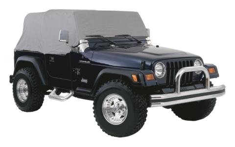 Water Resistant Gray Cab Cover for 92-06 Jeep YJ, TJ Wrangler w/o Unltd. Pkg. RT Off Road