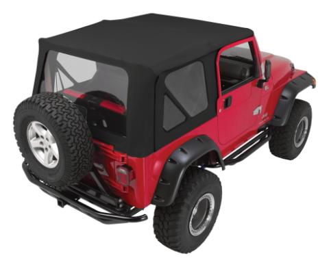 Soft Top 1997-2006 TJ Wrangler Black Diamond w/Frames/Hardware RT Off Road