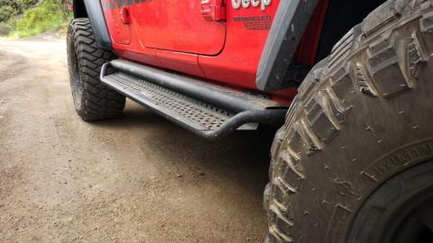 Dominator Xtreme D1 SideSteps Boards Only Textured Black 2007-2026 Jeep Wrangler JK/JL 2021-2025 Ford Bronco 2023-2026 Toyota Sequoia Go Rhino