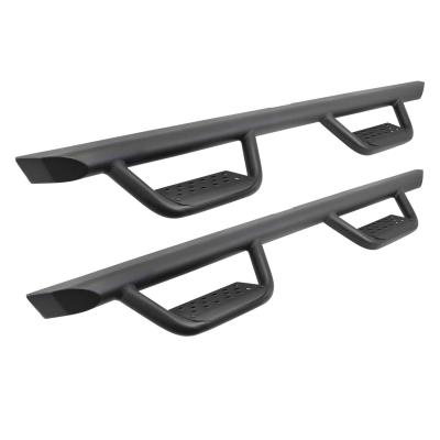 Domintator Extreme D2 Side Steps With Mounting Brackets Textured Black 2020-2025 Jeep Gladiator Go Rhino
