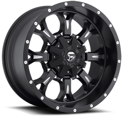 Aluminum Wheels 20X10 Krank D517 5 On 114.3/5 On 127 Matte Black/Milled 78.1 Bore -12 Offset Fuel Off Road Wheels