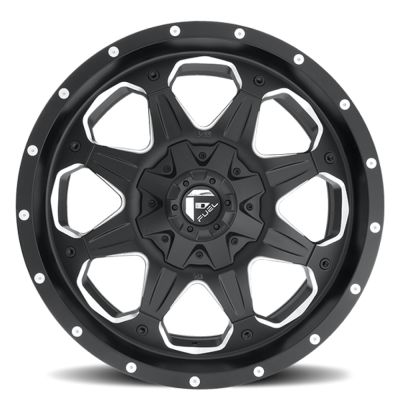 Aluminum Wheels 16X8 Boost D534 6 On 139.7 Black Milled 108 Bore 20 Offset Multi Spoke Fuel Off Road Wheels