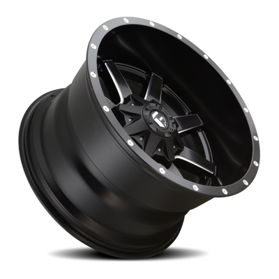 Aluminum Wheels 22X12 Maverick D538 8 On 180 Black Milled 124.3 Bore -44 Offset Fuel Off Road Wheels
