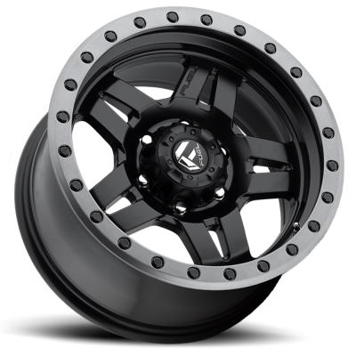 Aluminum Wheels 17X8.5 Anza D557 6 On 139.7 Matte Black 108 Bore -6 Offset 5 Spoke Fuel Off Road Wheels