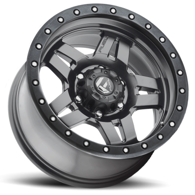 Aluminum Wheels 18X9 Anza D558 6 On 139.7 Matte Gunmetal Gray 106.1 Bore 19 Offset 5 Spoke Fuel Off Road Wheels