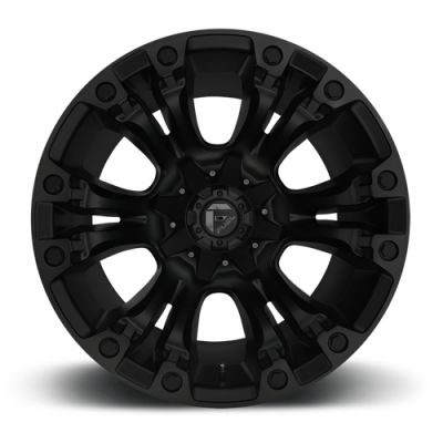 Aluminum Wheels 18X9 Vapor D560 8 On 165.1 Matte Black 125.2 Bore 20 Offset Fuel Off Road Wheels