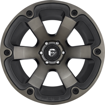 Aluminum Wheels 20X10 Beast D564 5 On 139.7 Matte Black/Machined Dark Tint 108 Bore -18 Offset 6 Spoke Fuel Off Road Wheels
