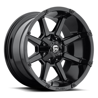 Aluminum Wheels 18X9 Coupler D575 6 On 135/6 On 139.7 Gloss Black 106.4 Bore 1 Offset 8 Spoke Fuel Off Road Wheels