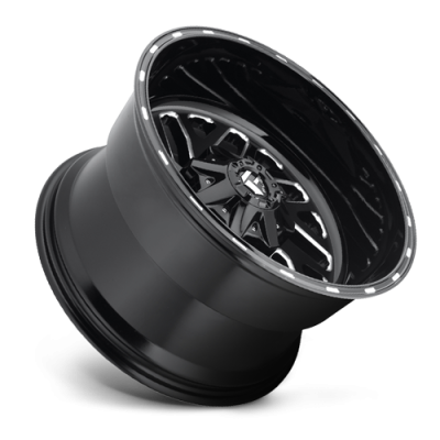 Aluminum Wheels 22X12 Triton D581 5 On 114.3/5 On 127 Gloss Black/Milled 78.1 Bore -43 Offset Mesh Spoke Fuel Off Road Wheels