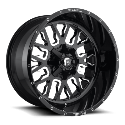 Aluminum Wheels 17X9 Stroke D611 5 On 114.3/5 On 127 Gloss Black/Milled 78.1 Bore -12 Offset Fuel Off Road Wheels