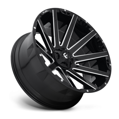 Aluminum Wheels 20X10 Contra D616 5 On 114.3/5 On 127 Matte Black/Milled 78.1 Bore -18 Offset Multi Spoke Fuel Off Road Wheels