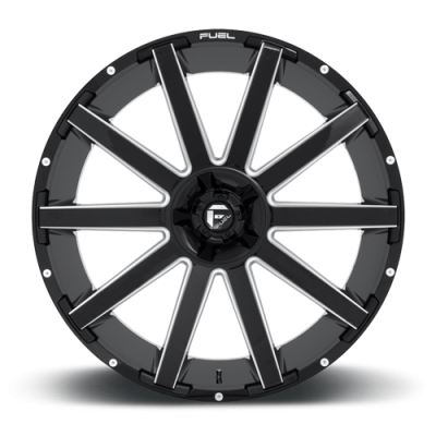 Aluminum Wheels 22X10 Contra D616 5 On 139.7/5 On 150 Matte Black Milled 110.3 Bore -18 Offset Multi Spoke Fuel Off Road Wheels