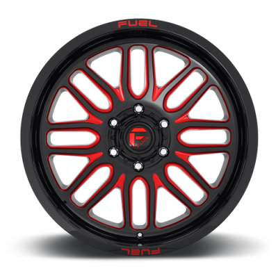 Aluminum Wheels 20X9 Ignite D663 6 On 135 Gloss Black Red Tinted Clear 87.1 Bore 19 Offset Fuel Off Road Wheels