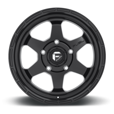 Aluminum Wheels 17X10 Shok D664 6 On 139.7 Matte Black 106.1 Bore -18 Offset 28 Lbs Fuel Off Road Wheels