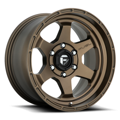 Aluminum Wheels 17X9 Shok D666 6 On 114.3 Matte Bronze 66.06 Bore 1 Offset Fuel Off Road Wheels