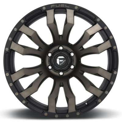 Aluminum Wheels 18X9 Blitz D674 6 On 135 Matte Black Double Dark Tint 87.1 Bore 20 Offset Multi Spoke Fuel Off Road Wheels