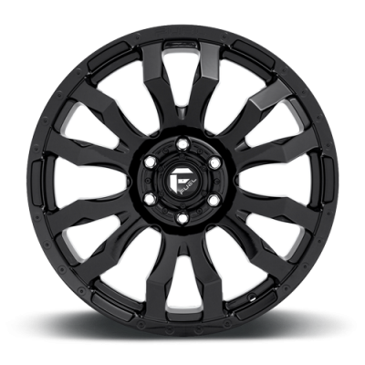 Aluminum Wheels 20X10 Blitz D675 5 On 139.7 Gloss Black 78.1 Bore -18 Offset Multi Spoke Fuel Off Road Wheels