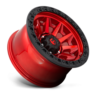 Aluminum Wheels 20X10 Covert D695 8 On 165.1 Candy Red Black Bead Ring 125.22 Bore -18 Offset Multi Spoke Fuel Off Road Wheels