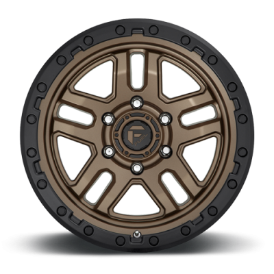Aluminum Wheels 18X9 AMMO D702 6 On 135 Matte Bronze W/Black Bead Ring 87.1 Bore 1 Offset 5 Spoke Fuel Off Road Wheels