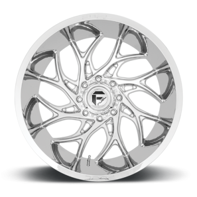 Aluminum Wheels 20X10 Runner D740 5 On 139.7 Chrome 78 Bore -18 Offset Fuel Off Road Wheels