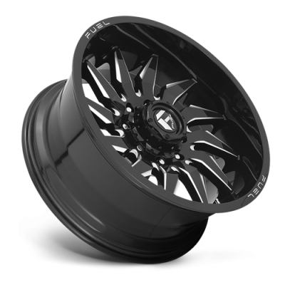 Aluminum Wheels 20X9 Saber D744 5 On 139.7 Gloss Black Milled 78 Bore 1 Offset Fuel Off Road Wheels