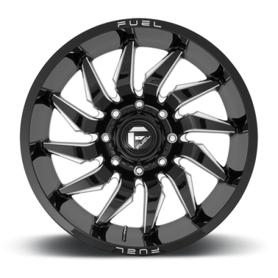 Aluminum Wheels 20X9 Saber D744 5 On 139.7 Gloss Black Milled 78 Bore 1 Offset Fuel Off Road Wheels