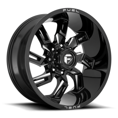 Aluminum Wheels 20X10 Lockdown D747 5 On 139.7 Gloss Black Milled 78.1 Bore -18 Offset Fuel Off Road Wheels