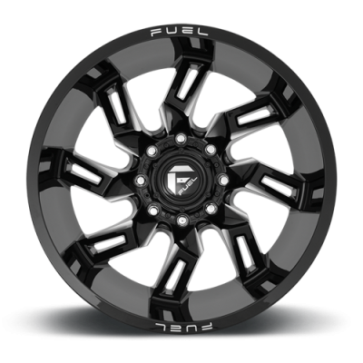 Aluminum Wheels 20X10 Lockdown D747 5 On 139.7 Gloss Black Milled 78.1 Bore -18 Offset Fuel Off Road Wheels