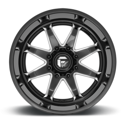 Aluminum Wheels 20X9 Hammer D749 6 On 135 Gloss Black Milled 87.1 Bore 1 Offset Fuel Off Road Wheels