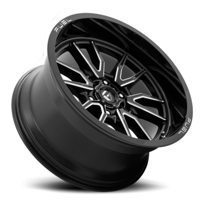 Aluminum Wheels 20X10 Clash 6 D761 6 On 135 Gloss Black Milled 87.1 Bore -18 Offset Multi Spoke Fuel Off Road Wheels