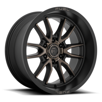 Aluminum Wheels 20X10 Clash 6 D762 6 On 139.7 Matte Black Double Dark Tint 106.1 Bore -18 Offset Multi Spoke Fuel Off Road Wheels