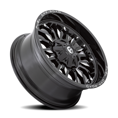 Aluminum Wheels 20X10 Arc D795 8 On 170 Gloss Black Milled 125.1 Bore -18 Offset Fuel Off Road Wheels