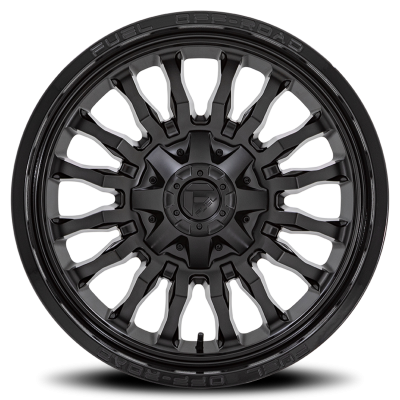 Aluminum Wheels 20X9 Arc D796 8 On 180 Matte Black W/ Gloss Black Lip 124.2 Bore 1 Offset Fuel Off Road Wheels