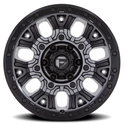 Aluminum Wheels 20X10 Traction D825 6 On 135 Gunmetal Gray/Black Ring 87.1 Bore -18 Offset Fuel Off Road Wheels
