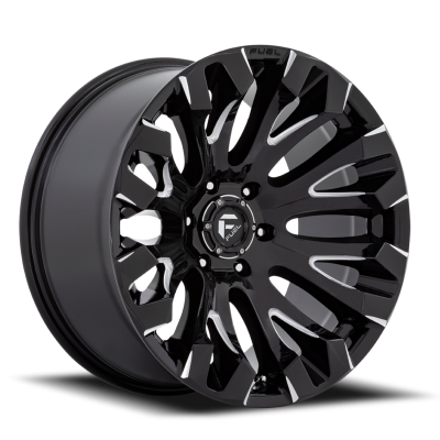 Aluminum Wheels 18X9 Quake D828 5 On 127 Gloss Black Milled 71.5 Bore 1 Offset Fuel Off Road Wheels