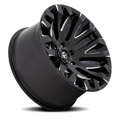 Aluminum Wheels 20X9 Quake D828 6 On 139.7 Gloss Black Milled 106.1 Bore 1 Offset Fuel Off Road Wheels