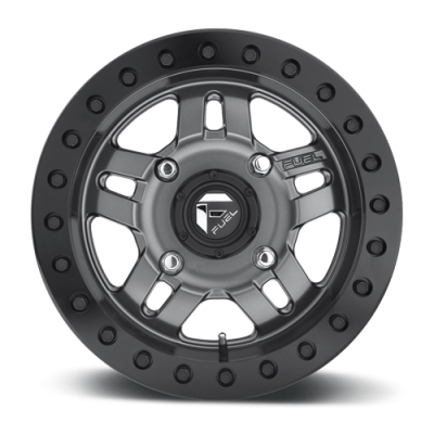 Aluminum Wheels 14X7 Anza UTV D918 4 On 156 Matt Anthracite Gray Beadlock 132 Bore 13 Offset 5 Spoke Fuel Off Road Wheels