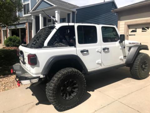 18-Up Jeep Wrangler JL 4 Door GateKeeper Tire Carrier Edge 5x5 Lug Pattern Factory JL  Excessive Industries