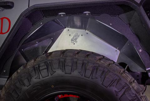 Jeep JL Inner Fenders For 18-Current Wrangler JL Front/Rear Set of 4 Aluminum Raw Fishbone Offroad