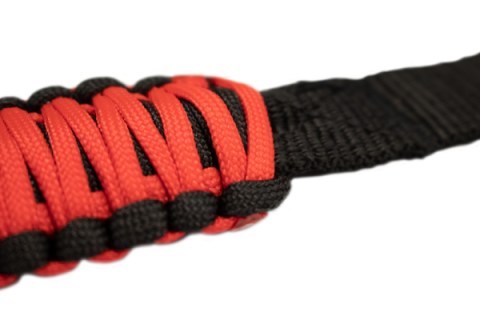 Head Rest Paracord Grab Handles Red Fishbone Offroad
