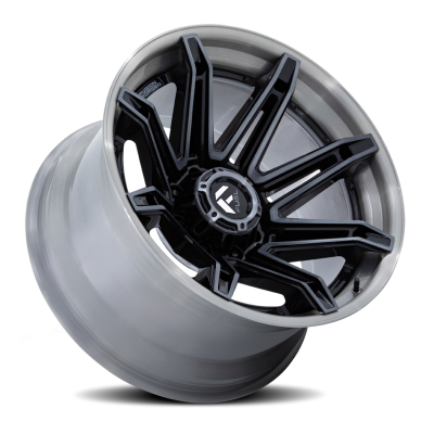 Aluminum Wheels 20X10 Brawl FC401BT 8 On 180 Gloss Black Brushed Dark Tint 124.2 Bore -18 Offset Fuel Off Road Wheels