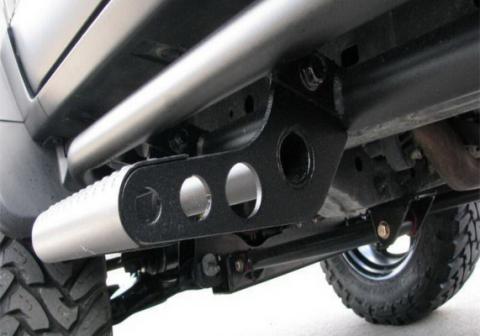RKR Step System Full Length (1 Step Mount/1 Step per Side) 1.75 Inch Rails 2007-2018 Jeep Wrangler JK 4-Door Textured Black NFab
