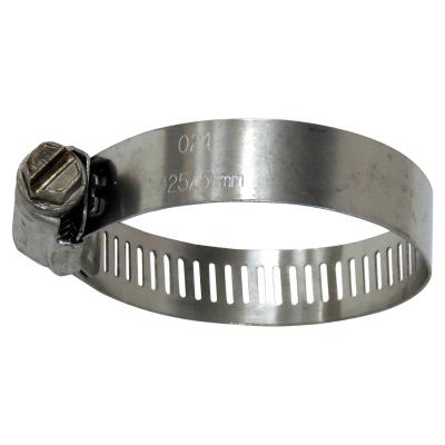 Hose Clamp for Universal Applications, Worm Gear Style, 1 Inch - 2 Inch Crown Automotive