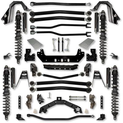 3.5 Inch Adventure X2 Coilover Long-Arm Suspension System for Jeep Wrangler JLU Gas Models Comp Stage 1 Trail Runner System Stage 1 Rock Krawler