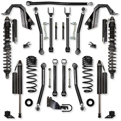 3.5 Inch Adventure X Coilover Mid-Arm Suspension System for Jeep Wrangler JLU Diesel Models Comp Stage 1 Rock Krawler