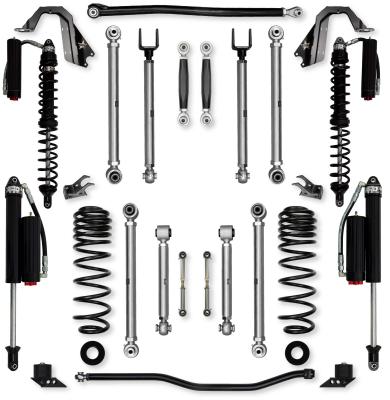 4.5 Inch X-Factor PRO Coilover No Limits Mid-Arm Suspension System for Jeep Wrangler JLU 392 Models Comp System Stage 2 Rock Krawler