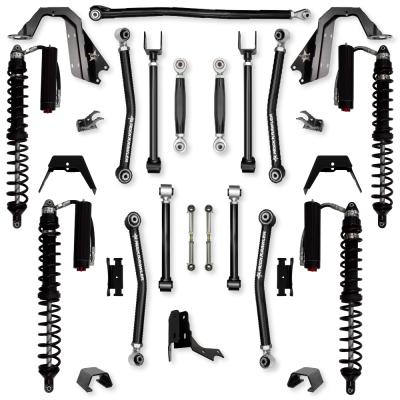 3.0 Inch Adventure X Coilover No Limits Mid-Arm Suspension System for Jeep Gladiator JT Diesel Models Trail Runner System Stage 2 Rock Krawler