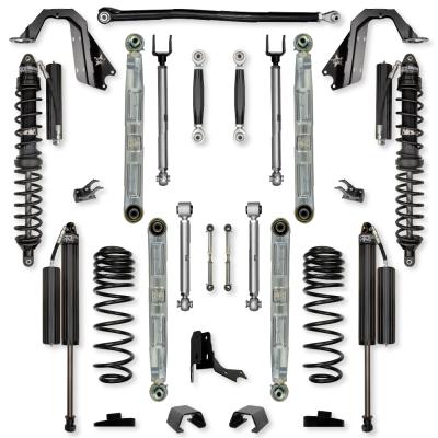 3.0 Inch X-Factor Pro Elite Coilover No Limits Mid-Arm Suspension System for Jeep Gladiator JT Gas Models Comp Stage 1 Rock Krawler